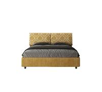 Lit rembourrée coffre 160x200 tissu Giada 3 Agata 3 Mados -