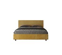 Lit rembourrée coffre 160x200 tissu Norris 08 Era 06 Arla -