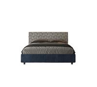 Lit rembourrée coffre 160x200 tissu Norris 20 Era 09 Arla -