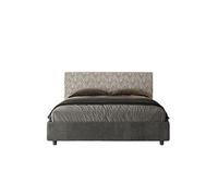Lit rembourrée coffre 160x200 tissu Norris 25 Era 02 Arla -