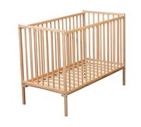 Lit Remi, 60cm x 120cm Taille, Bois Naturel Finition Vernis