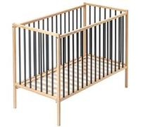 Lit En Bois 60x120 Cm Rémi Anthracite - Combelle