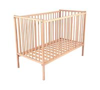 Lit Remi, 70cm x 140cm Taille, Bois Naturel Brut