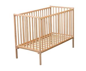 Lit Remi, 70cm x 140cm Taille, Bois Naturel Finition Vernis