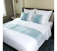 Lit Renner Chemin De Lit Couvre-lits Drapeau De Lit Luxe Velours Strass Literie Écharpe Protecteur Haut De Gamme Doux Couverture De Lit Maison Hôtel Salle Mariage Décoration Lit Queue Serviette