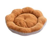 Lit rond apaisant pour chien de petite taille - 40,6 cm - Lit rond apaisant pour chat d'intérieur - Motif floral mignon - Avec housse amovible lavable et fond antidérapant