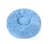 Lit rond moelleux pour animal de compagnie - Lit doux et apaisant en forme de beignet - Coussin chaud en fourrure PP - Auto-chauffant - Confortable - Pour utilisation en intérieur (#32, diamètre : 70