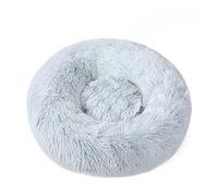Lit rond moelleux pour animal de compagnie - Lit doux et apaisant en forme de beignet - Coussin chaud en fourrure PP - Auto-chauffant et confortable - Pour utilisation en intérieur (#30, diamètre : 70
