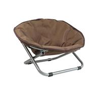 Lit rond portable pour animal domestique et chaise pliable - Lit surélevé pour chat et petit chien - Chaise lune pour le camping et l'utilisation en extérieur - Design confortable et compact