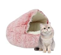 Lit rond pour chien - Tapis de couchage rond doux pour chat - Lit rond pour chien, maison de grotte pour chat, fournitures pour animaux domestiques, tente de grotte pour chat, chien, chaton, chiot, ma