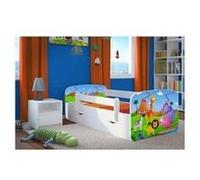 Lit safari bleu babydreams sans tiroir, sans matelas 140/70