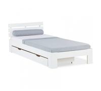 Lit simple 90x200 avec tiroir et sommier