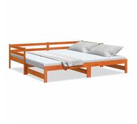 Lit simple - Banquette lit - 90x200 cm - Bois massif - Design classique - Sans matelas