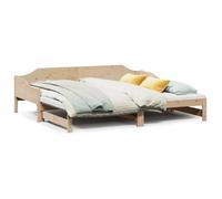 Lit simple - DEC - 90x200 cm - Bois massif - Lit gigogne - Design classique