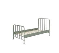 Lit simple en métal Vert Olive mat Bronxx 90x200cm