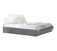 Habitat et Jardin Lit simple en PVC avec coffre Ava – 90 x 190 cm – Gris
