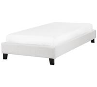 Lit Simple en Tissu Moderne Minimaliste 90 x 200 cm Bureau Chambre Gris Clair Ro