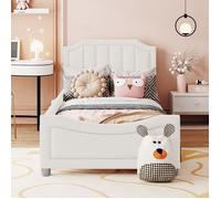 Lit simple enfant 90x200cm - ModernLuxe - Design unique - Canapé-lit - Beige