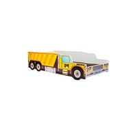 Lit simple enfant camion de chantier 140 avec matelas
