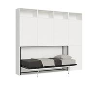 Lit simple escamotable horizontal Kando avec matelas composition B