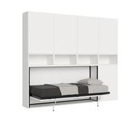 Lit simple escamotable horizontal Kando avec matelas composition C