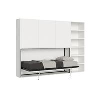 Lit simple escamotable horizontal Kando avec matelas en composition G