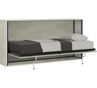 Lit simple escamotable Kando avec matelas en cachemire