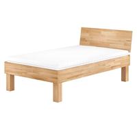 Lit simple extra fort hêtre 120x200 haut lit en bois massif lit senior