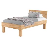 Lit simple extra fort hêtre 120x200 haut lit en bois massif lit senior
