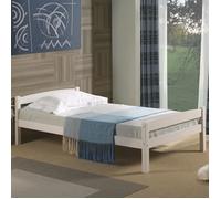 Lit Simple lit Enfant Felix en pin Massif 90 x 190 cm lasuré Blanc