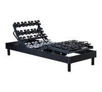 Lit simple GENERIQUE 90x190 matelas sommier tete de lit - sommier a plots anthracite. chene. chene clair Bois