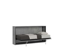Lit escamotable horizontal 1 couchage 85 Kando Ciment -