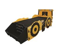 Lit simple - Kidsaw - JCB 3ft - Thème backloader - Bois - Jaune