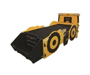 Lit simple - Kidsaw - JCB 3ft - Thème backloader - Bois - Jaune