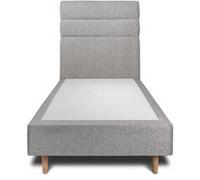 Lit sommeil de plomb 200 x 90 x 35 cm en polyurethane sommier tapissier pour 2 personnes de couleur gris Gris G