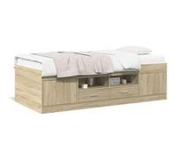 Lit sonoma vidaxl 203 x 102 x 52 cm en contreplaque de couleur Beige G