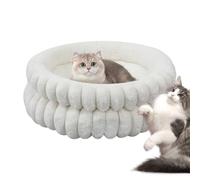 Lit sphérique - Lit pour chat - Donut rond de 50,8 cm - Tapis confortable lavable et amovible - Coussin de canapé pour les niches de chien en plein air pour les activités nocturnes en plein air sur le