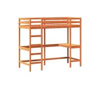 Vidaxl Lit Superposé Sans Matelas Cire Marron 80x200 Cm Pin Massif Marron
