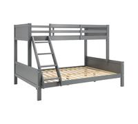 Homestyle4u Lit superposé 2525 – 90×200 et 140×200 cm – Gris