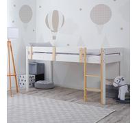 Lit 90x200 enfant blanc naturel Blanc G