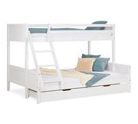 Lit Superposé 90x200 et 140x200 blanc Blanc G