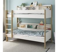 Lit Superposé Avec Rangements Pin Massif Edouard Bois 90X200