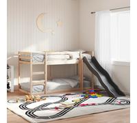 vidaXL Lit superposé avec toboggan et échelle 90x190cm bois pin massif, lit mezzanine, lit superposé pour enfants, lit 3284245