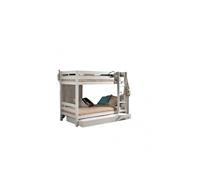 Vipack Lit superposé avec lit gigogne blanc