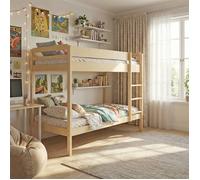 WEBER INDUSTRIES Lit superposé Brice 90x190 + 2 sommiers/Naturel