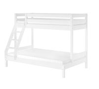 Lit superposé double 120x200 et 80x200 adulte lit superposé pin bois massif bla.