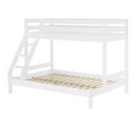 Lit superposé double 140x200 et 90x200 adultes lits superposés pin blanc