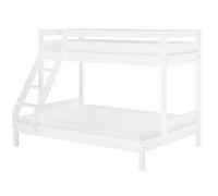 Lit superposé double 140x200 et 90x200 adultes lits superposés pin blanc