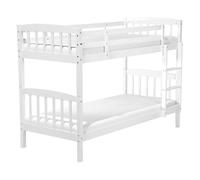 Lit superposé en bois blanc 90 x 200 cm REVIN