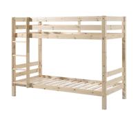Lit Superposé Enfant Bois "Pino" 90x200cm Naturel